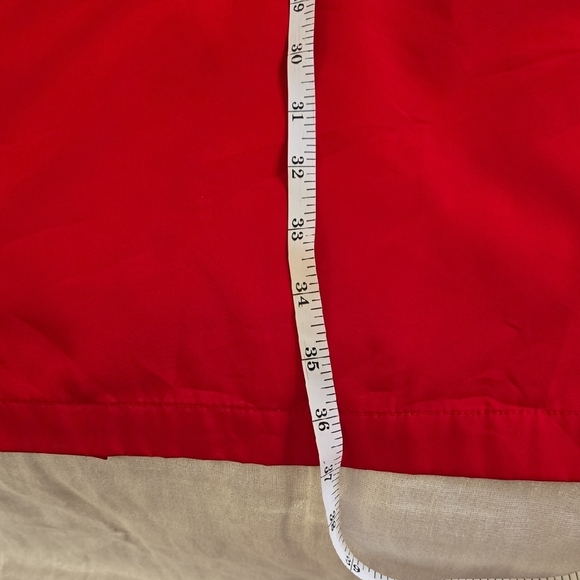 Gallery Red Trench Coat Tailored Elegance Rain Coat - Picture 10 of 13